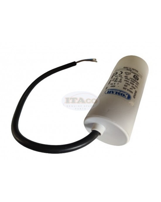 Made in Italy Motor Electrolytic Comar Condenser Capacitor Wire Type MKA 25 UF - 23.8UF ~ 25UF ~ 26.25UF 24uF 26uF 450V Vac