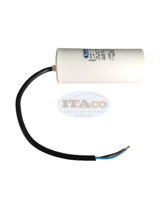 Made in Italy Motor Electrolytic Comar Condenser 60UF Capacitor Wire Type MKA 60 UF - 57UF 58UF ~63UF 62 450V Vac