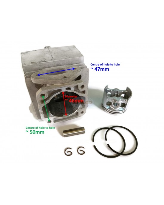 Cylinder Block Kit 4203-020-1201 Piston Assy replaces STIHL SR400 SR420 SR5600 46MM Block Blower EB600A Ogawa Engine