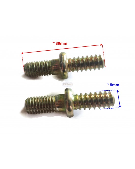 2 pieces Bar Stud Collar Screw for STIHL 017 018 019T 023 025 MS190T MS191T MS210 MS230 MS250 MSE140C MSE200C Chainsaw 1123 664 2400