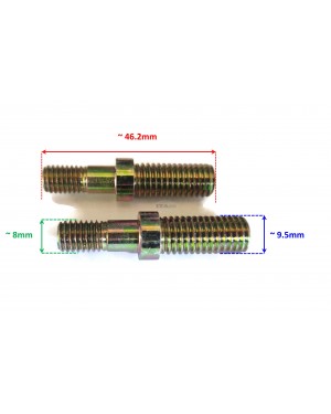 2 pieces Big & Small Bar Stud Collar Screw 0000 953 6605 M8 For STIHL 024 026 028 034 038 042 044 046 048 064 066 MS360 Chainsaw