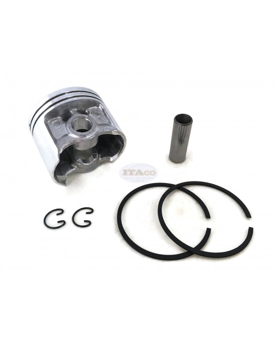 Piston Assy Ring Set with Pin Circlip 1119 030 2005 STIHL MS381 MS382 Chainsaw 52MM Bore Engine