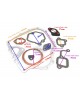 Gasket Set Kit Head Gasket Assy 714870-91600 for Yanmar L48 L40 Chinese 170F 170FA 4HP Diesel Motor Engine