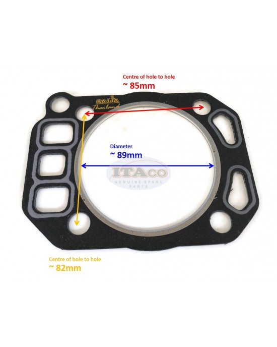 Cylinder Overhaul Gasket Set Kit Head Cover Muffler Gear Case Breather For Kubota RK50 RK60 RK70 Vikyno RV50-RV70 11131 80MM Water-Cooled Engine.