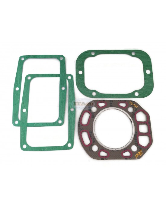 Cylinder Overhaul Head Gasket Set Kit 704600-01610 104600-01330 Replaces Yanmar TS130 Cylinder Water Cooled Forklift Tractor Diesel Engine