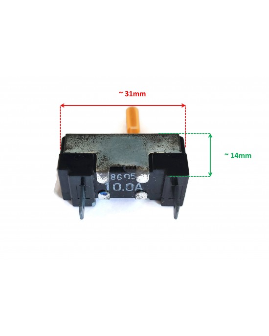 OEM Made in Japan Circuit Breaker 10A 12V 358-40630-08 358-30101-01 358-30201-01 for Robin Subaru R600 R650 DY23 Motor Lawnmower Trimmer Generator Engine