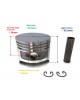 Piston w/Pin & Circlip Set 226-23402-03, 214-23302-13, 056-51400-10 for Robin Subaru EY15, EY15B, EY15-2B, EY15V Engine 63.25MM