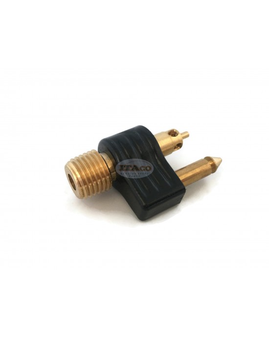 Boat Motor Male Tank Connector 1/4" NPT Fuel Fitting connect Tank Adaptor to Fuel Tank for Yamaha Marine Outboard 2/4-stroke Motor Engine