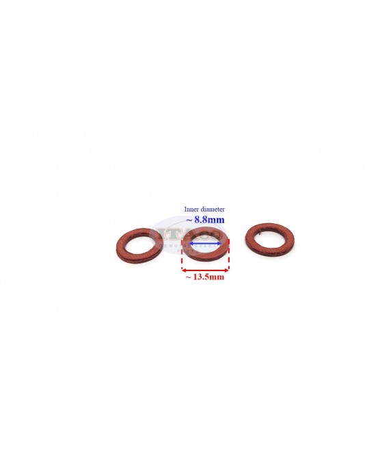 Boat Motor 3 pcs Fribe Washer Seal 1J2-14398-00 Gasket for Yamaha Parsun Outboard 2HP - 300HP 2/4 stroke Engine