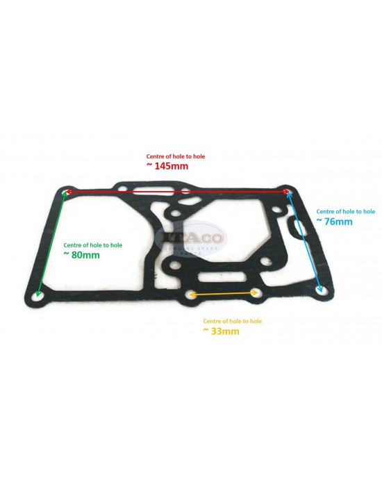 Boat Motor Gasket Engine Base 3B2013030M 3B2-01303-1 2 M T8-00000006 27 80366310 For Tohatsu Nissan Parsun Mercury Mercruiser Outboard M 6HP-9.8HP B 2-stroke Engine