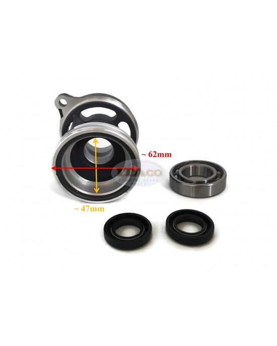 Boat Motor 683-45361-01 93306-00501 93101-17054 Lower Casing Cap Assy with Bearing for Yamaha Parsun Outboard F T 9.9HP 15HP 2/4-stroke Marine Engine