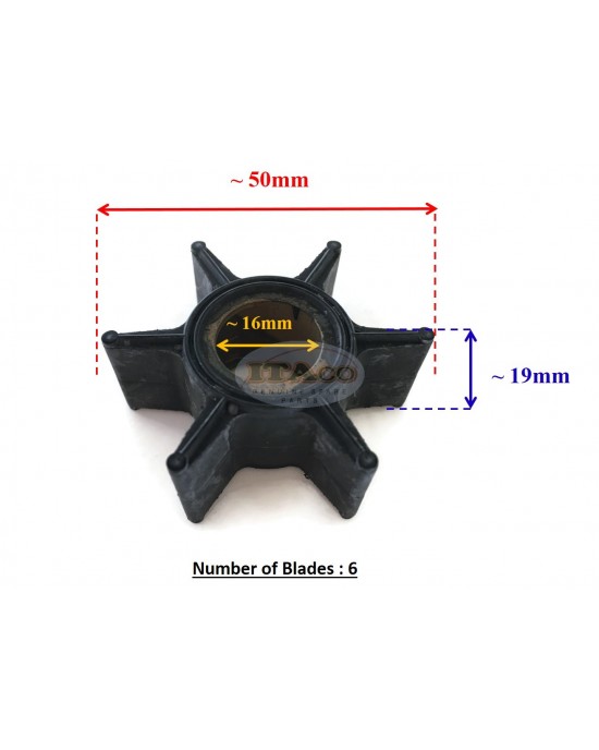 Boat Motor Water Pump Impeller for Johnson Evinrude OMC Outboard 20 25 35HP Engine 0395289 18-3051