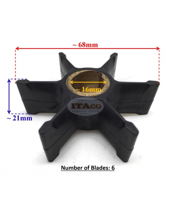 Boat Motor Sierra 18-3368 Water Pump Impeller for Mallory 9-45208 CEF 500346 Outboard Boat 2 stroke Engine