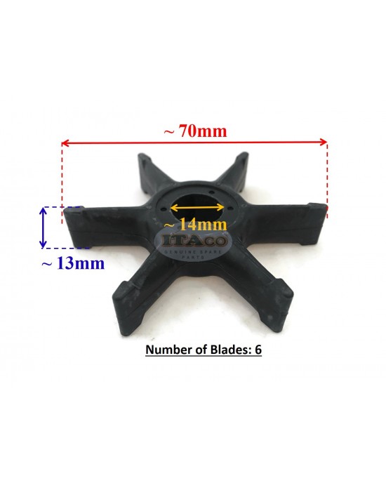 Boat Motor Water Pump Impeller 6G0-44352 6GO-44352 656-44352 01 02 03 for Yamaha Outboard 20HP 25HP A B 2/4-stroke Motor Engine