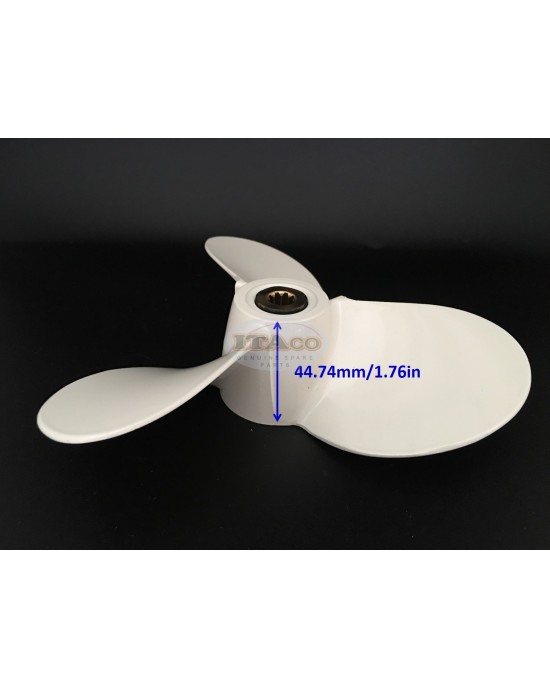 Boat Motor Propeller 7 1/2X7-BA 6E0-45943-01-EL 6EO F4-03070001 for Yamaha Parsun Makara Outboard 4hp 5hp 6hp F5A F6C Outboard Motor 7 1/2 X 7 - BA Aluminium