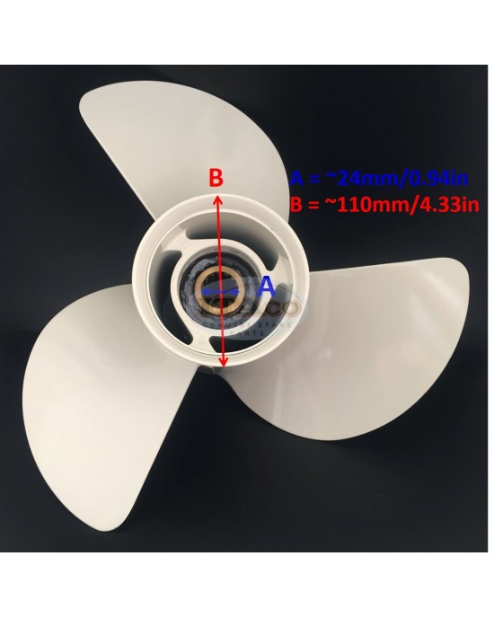 Boat Motor Aluminium Propeller 6E5-45949-00-EL Yamaha Outboard 70HP - 115HP 3 x 13 5/8 13 inch Outboard Motor Engine