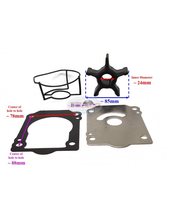 Boat Outboard 17400-93J02 17400-93J01 17400-93J00 Water Pump Repair Kit for Suzuki Outboard DF 200 - 250HP Motors Engine Sierra 18-3267