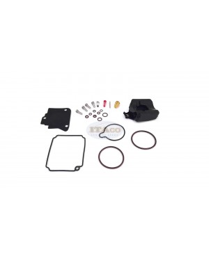 Boat Motor Carburetor Repair Kit w/ Float 67F-W0093-00 804346T 1 02 9-37512 18-7743 for Yamaha Sierra Mercury Mercruiser Quicksilver 75hp-80hp-90hp-100hp 4-stroke Engine