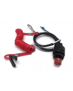 Boat Motor Engine Kill Stop Switch & Safety Lanyard 6E9-82575-09 18-65450 For Yamaha / Honda / Tohatsu Outboard Motors Engine