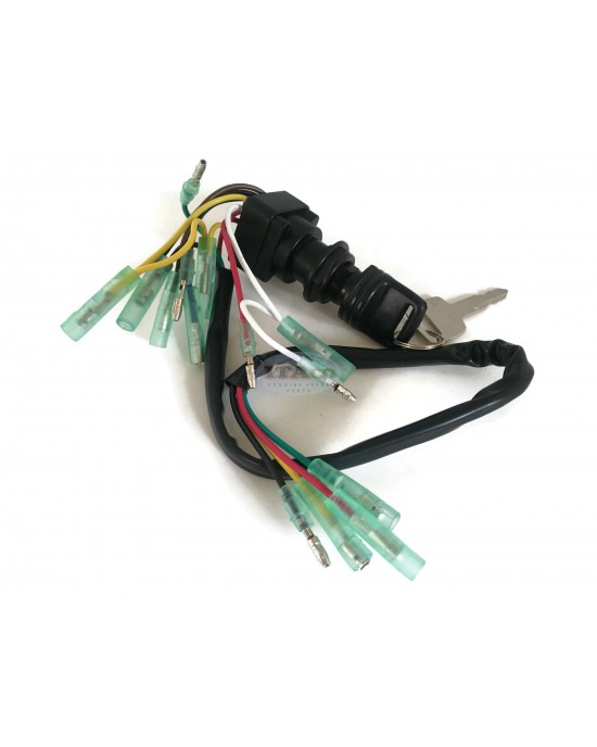 Boat Motor Remote Control Box Ignition Switch / Main Switch Assy 703-82510-43-00 for Yamaha Outboard Motors 2/4 stroke Engine 703-82510-42-00 Push to Choke 10P