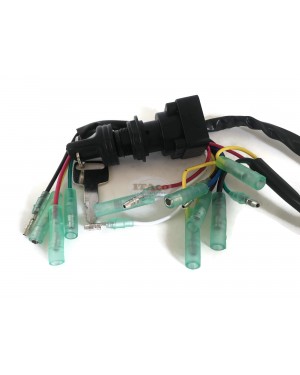 Boat Motor Remote Control Box Ignition Switch / Main Switch Assy 703-82510-43-00 for Yamaha Outboard Motors 2/4 stroke Engine 703-82510-42-00 Push to Choke 10P